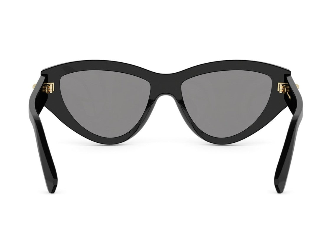 Bulgari Glossy Black Bv40088i Gold Detail Cat-Eye Sunglasses