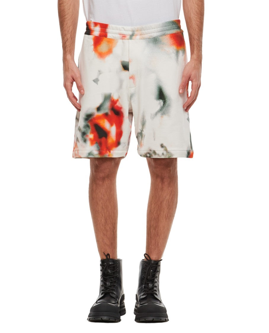 Alexander Mcqueen Cotton Printed Shorts