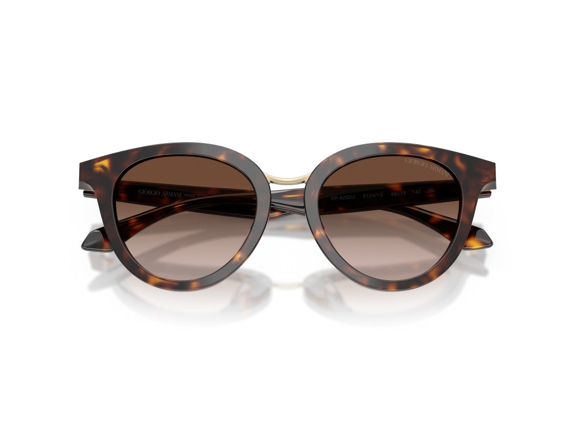Giorgio Armani Gold 0Ar8252u Tortoiseshell Cat-Eye Sunglasses