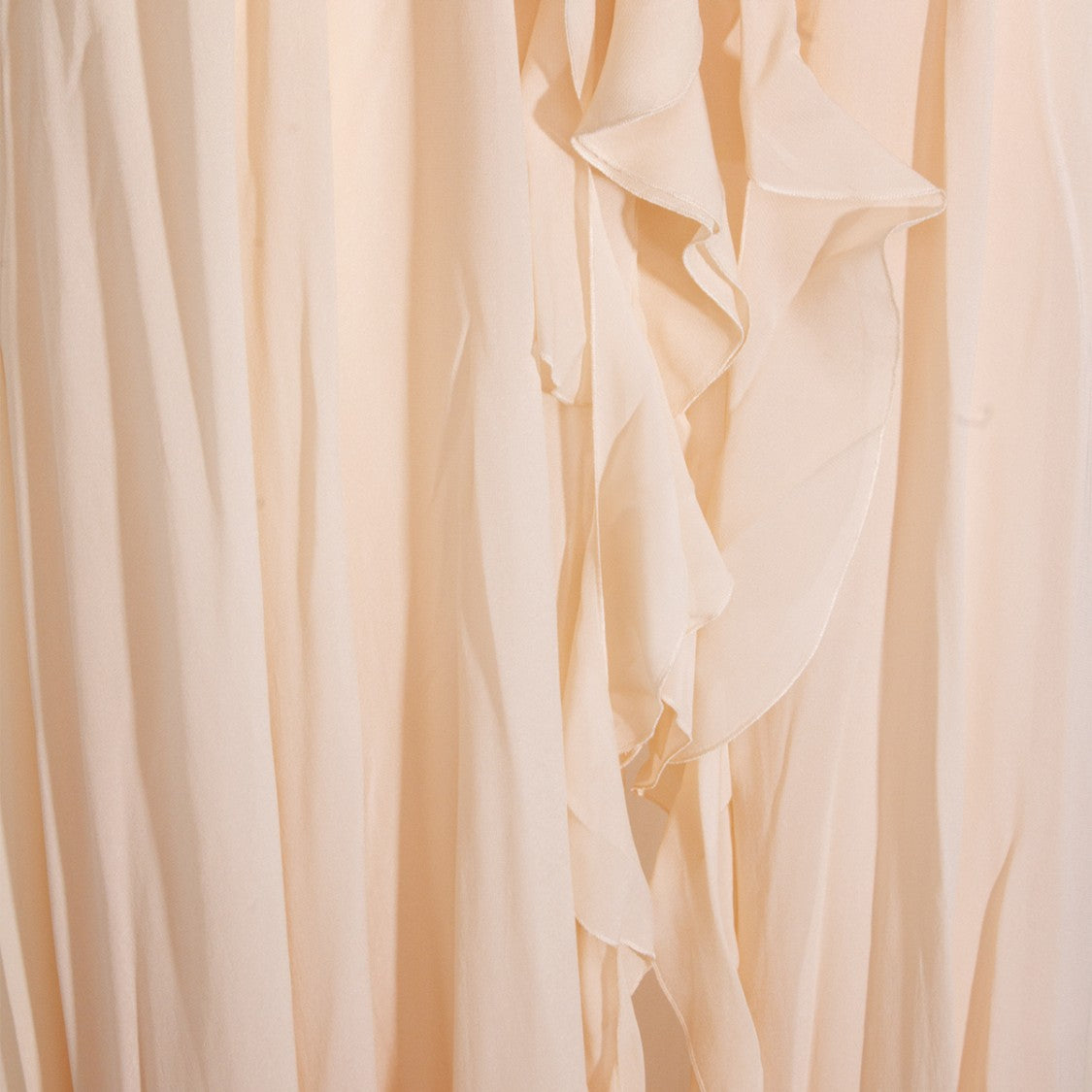 Blumarine Maxi Amber Viscose Dress With Draping
