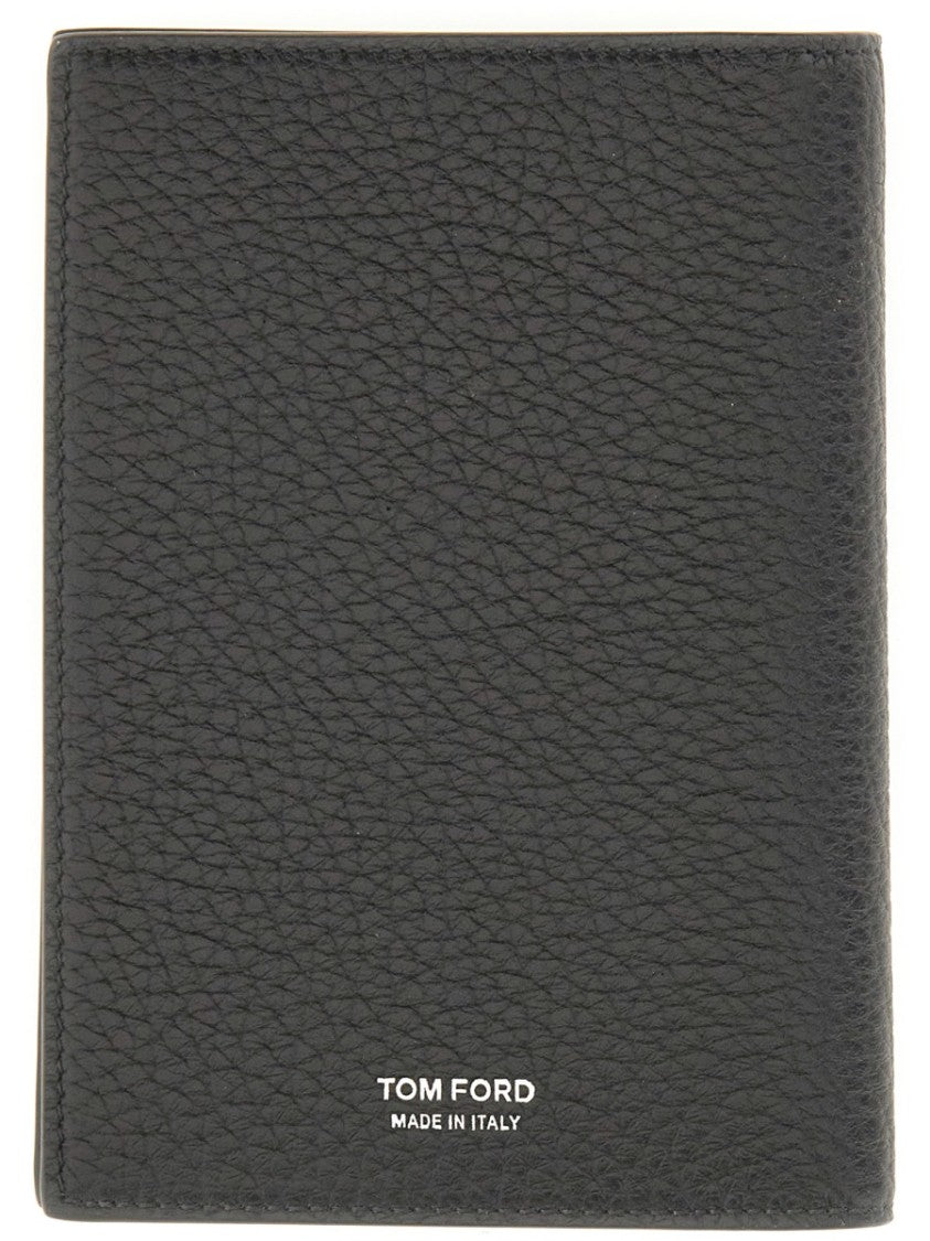 Tom Ford Leather "T" Card Holder