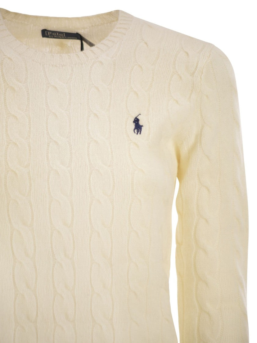 Polo Ralph Lauren Plaited Wool And Cashmere Crew-Neck