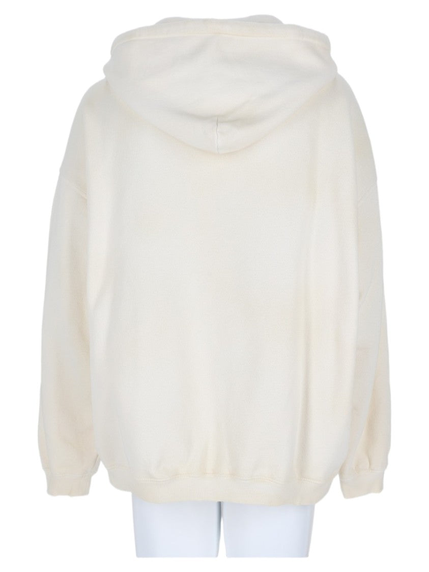Golden Goose Relaxed Fit Off-White Cotton Sweatshirt