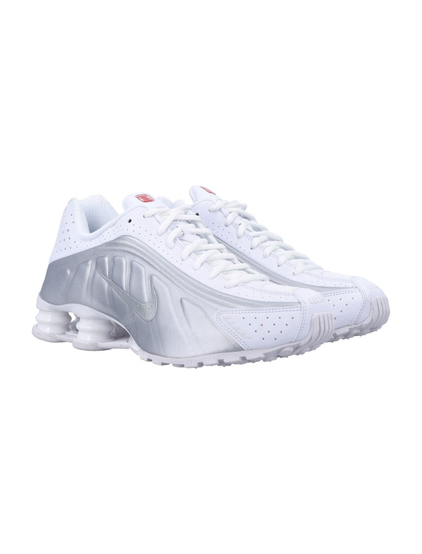 Nike Shox R4 Aerodynamic White Sneakers