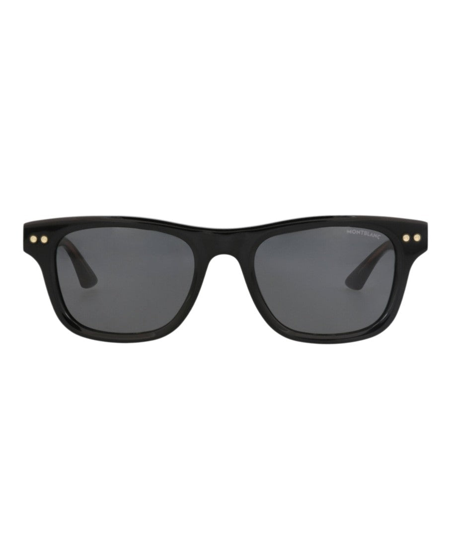 Montblanc Square-Frame Recycled Acetate Sunglasses