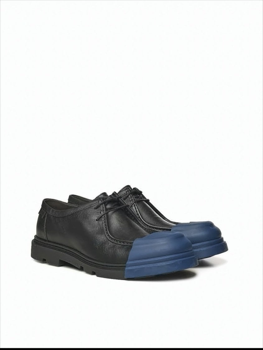 Camper Black Calf Leather Dress Shoes