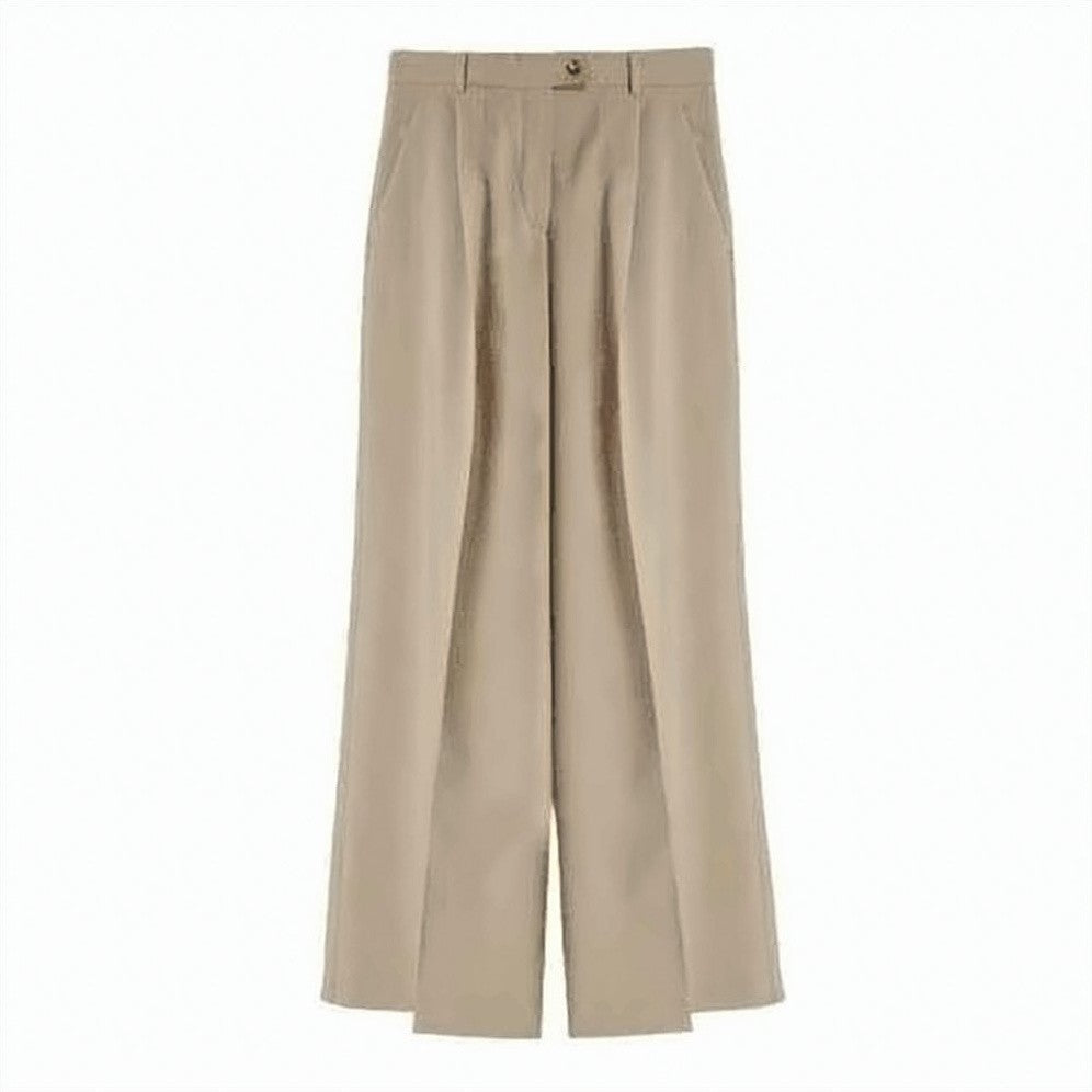 Max Mara Tailored Wide-Leg Trousers With Pleated Front