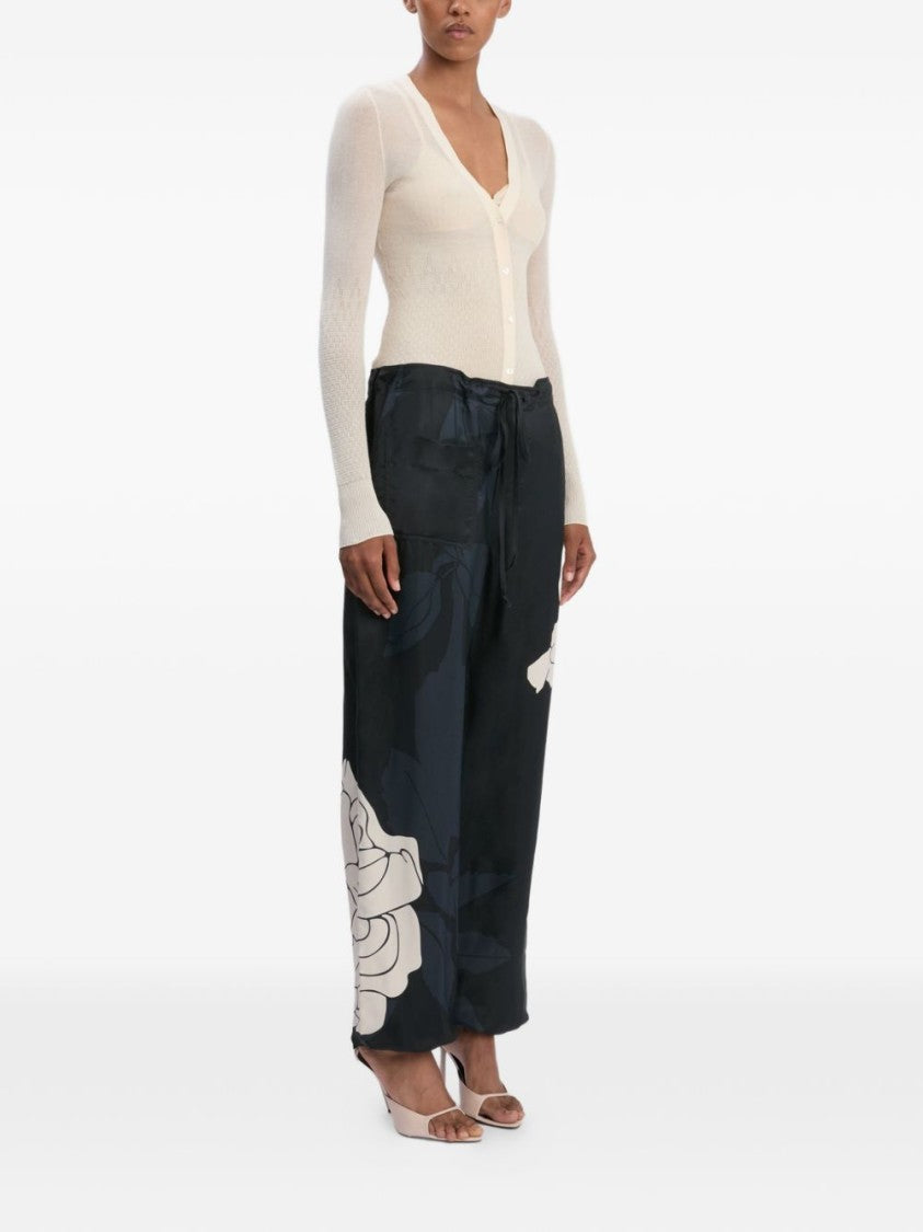 Victoria Beckham Relaxed Fit Black Trousers