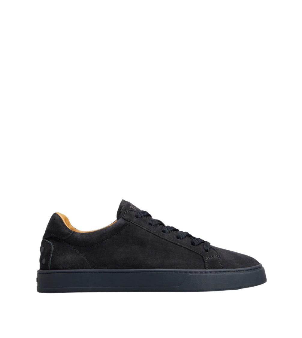 Tod's Refined Navy Blue Goat Leather Sneakers