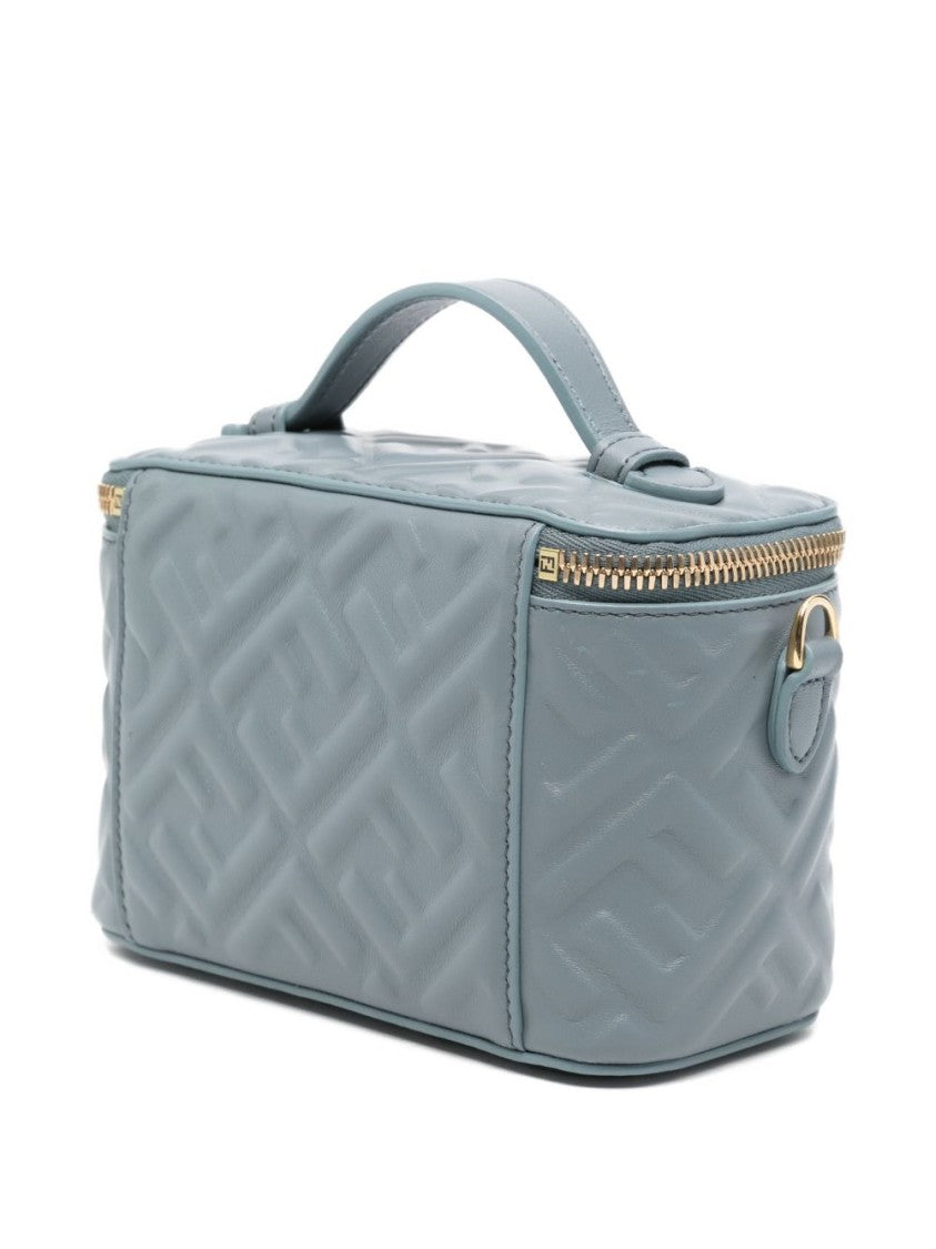 Fendi Quilted Mini-Bag With Gold-Tone Zipper