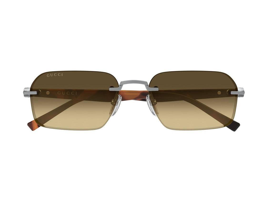 Gucci Tortoiseshell Gg2259s Rimless Square Sunglasses