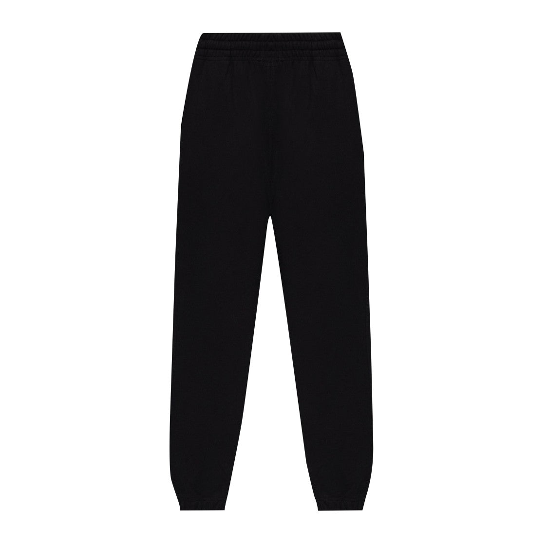 Burberry Black Cotton Trousers With Elastic Waistband And Cuffs