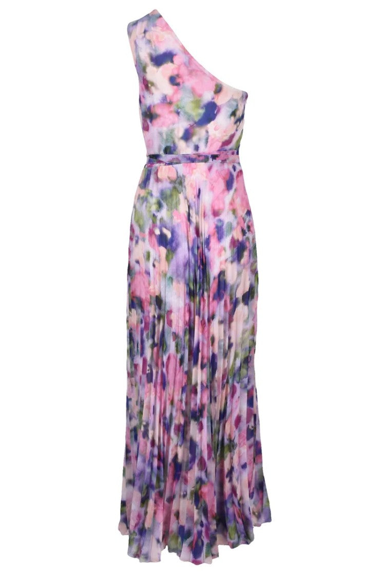 Patrizia Pepe One-Shoulder Long Dress - Multicolor