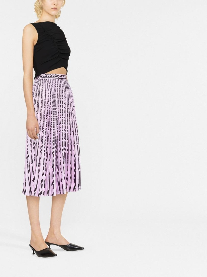 Versace Gathered Sleeveless Top