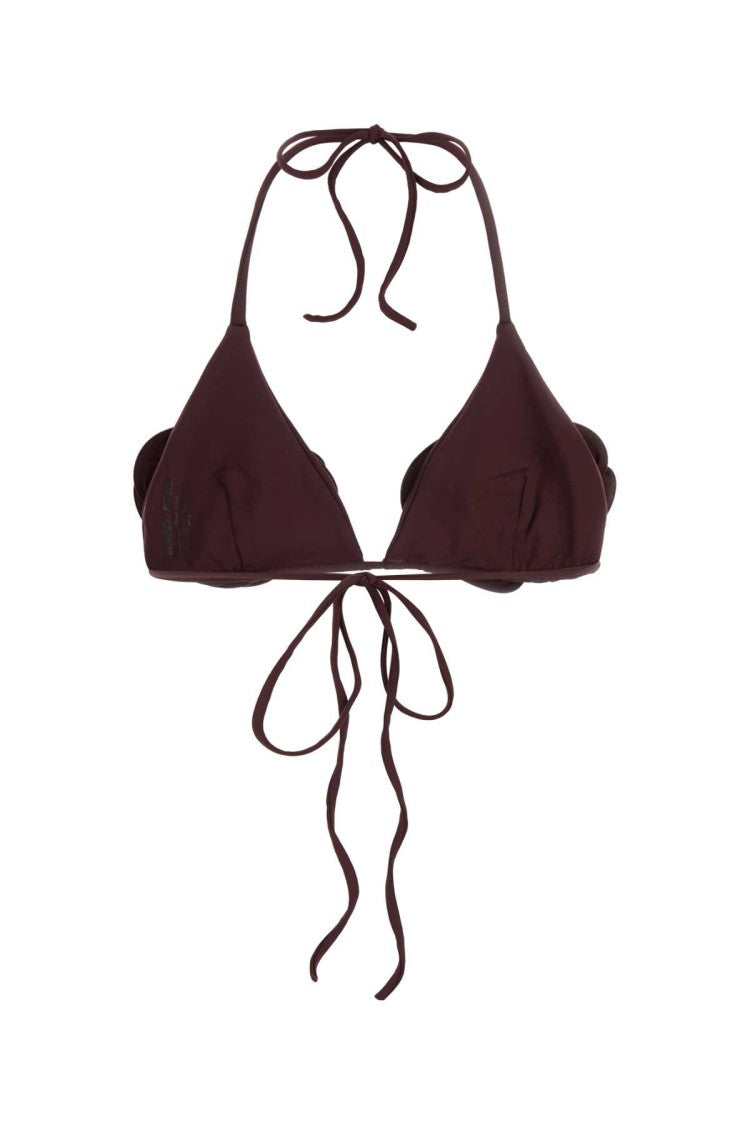 Magda Butrym Grape Stretch Nylon Bikini Top