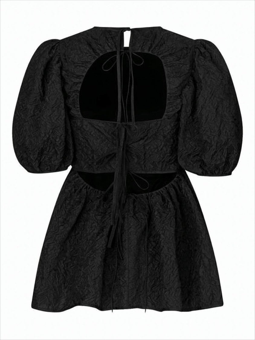 Cecilie Bahnsen Textured Blouse With Puff Sleeves