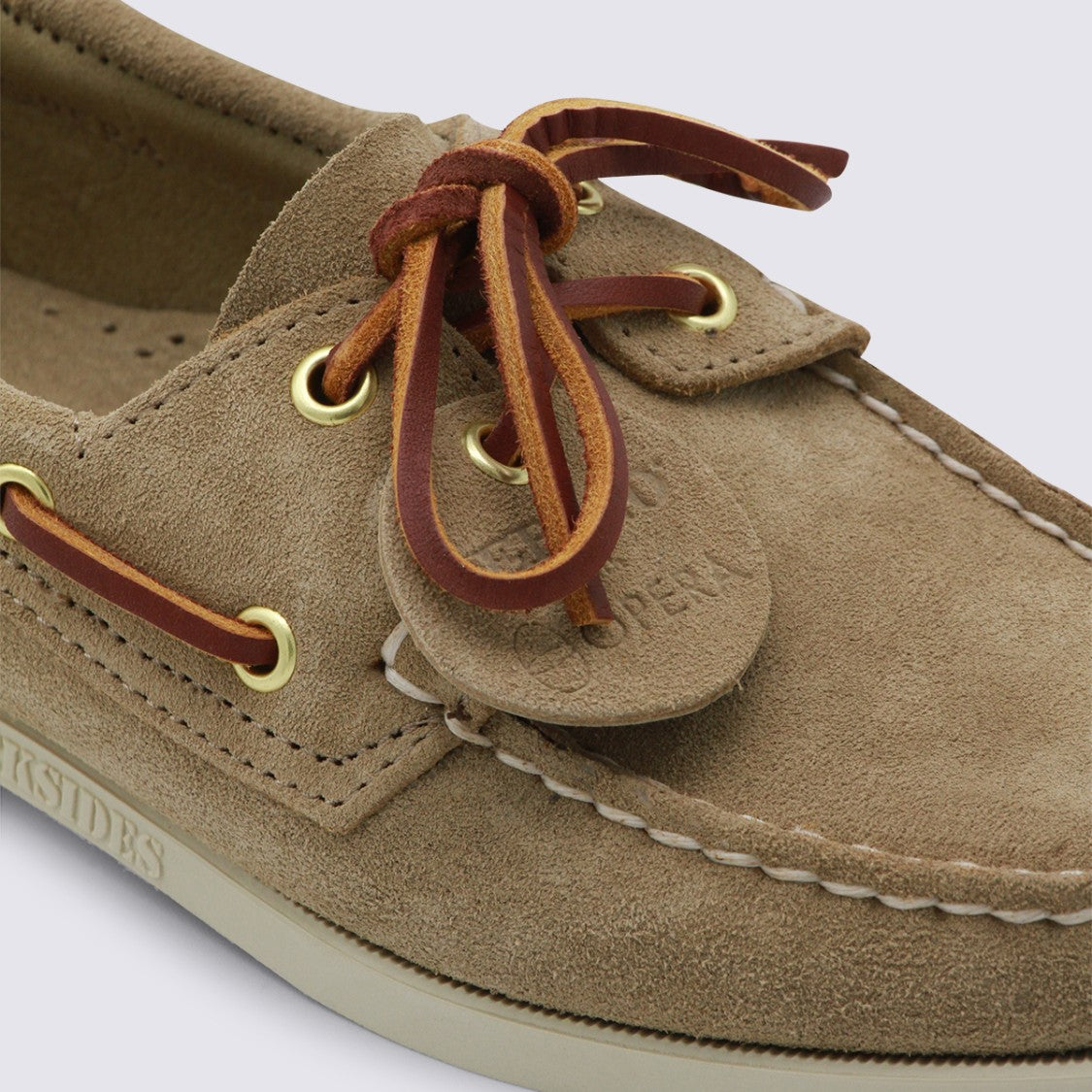 Sebago Classic Moccasin-Style Flats With Leather Lace Detail