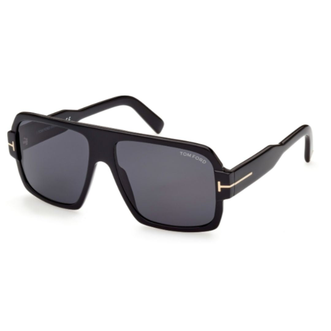 Tom Ford Oversized Square Frame Sunglasses With Gold-Tone Detail
