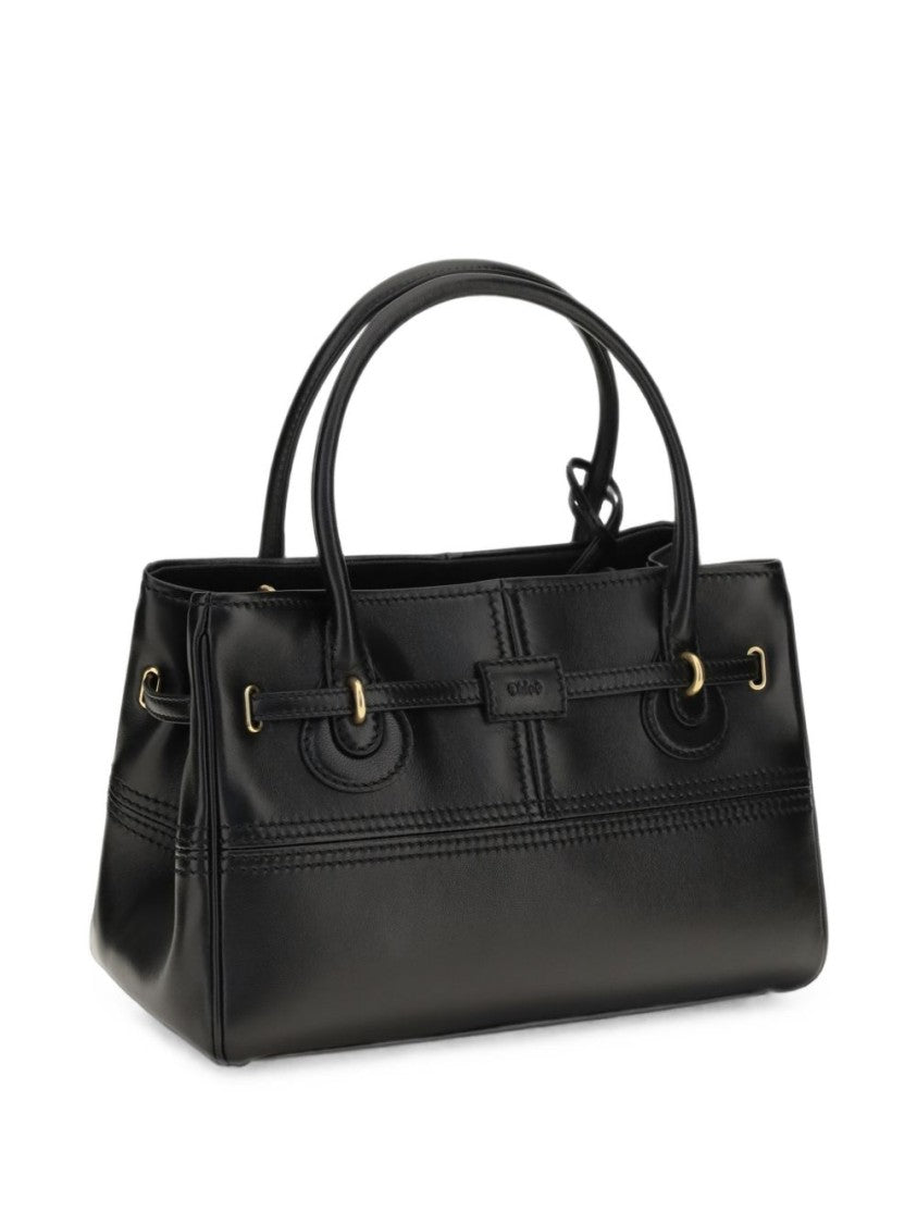 Chloé Black Padlock Lambskin Handbag