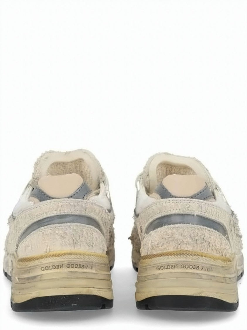Golden Goose Textured Upper Distressed Sneakers With Vintage Finish