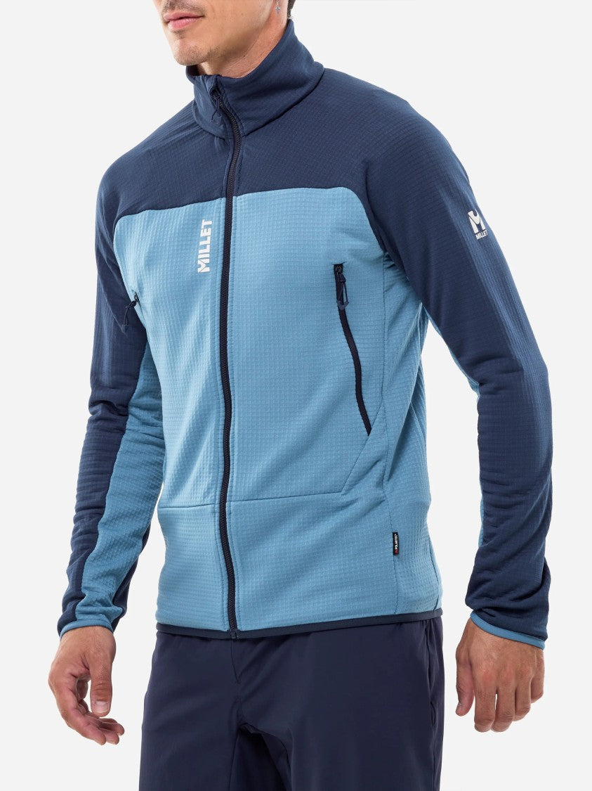 Millet Blue Fusion Grid Textured Active Jacket