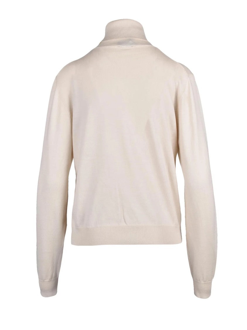 Add Extrafine Merino Wool Turtleneck With High Neck Design