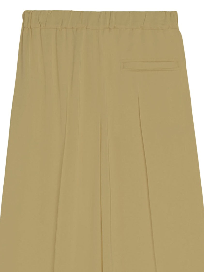 Jil Sander Wide-Leg Cotton Trousers With Elasticated Waistband