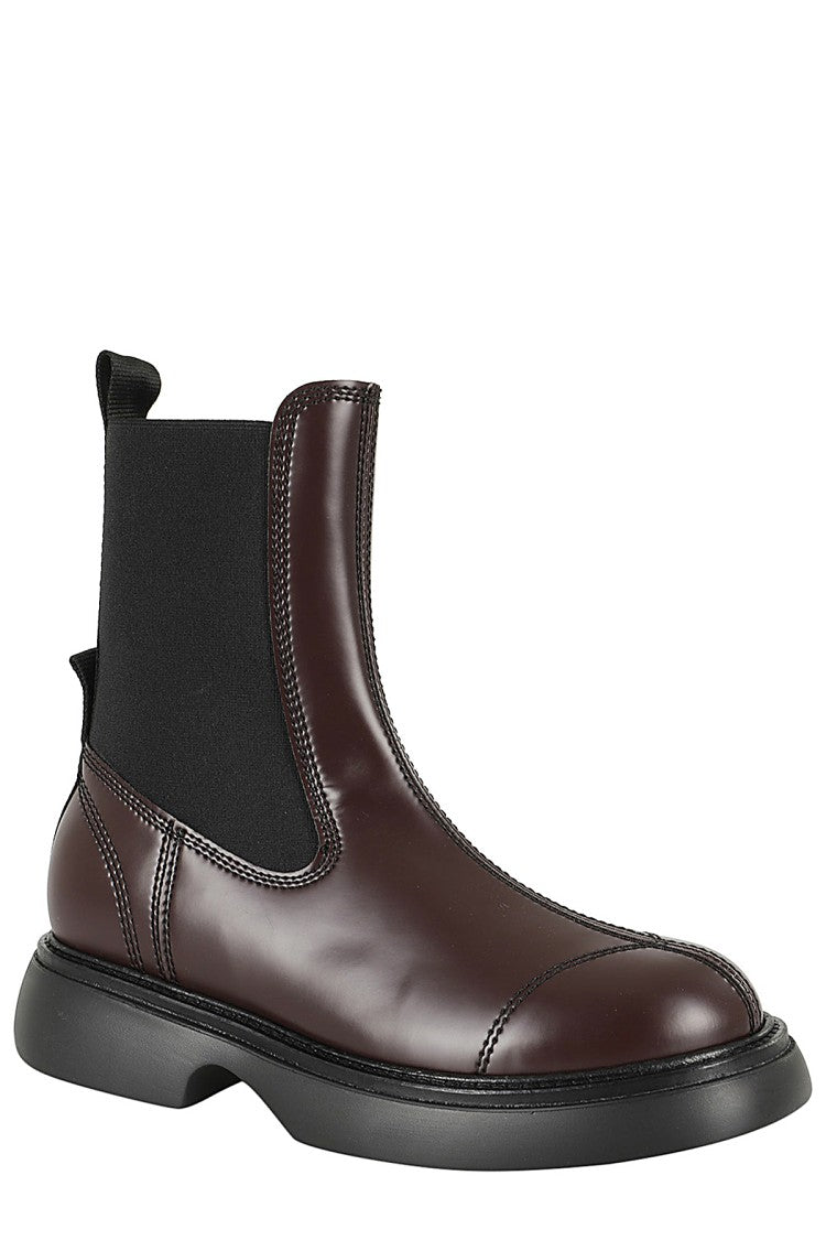 Ganni Everyday Mid Chelsea Boot Patent