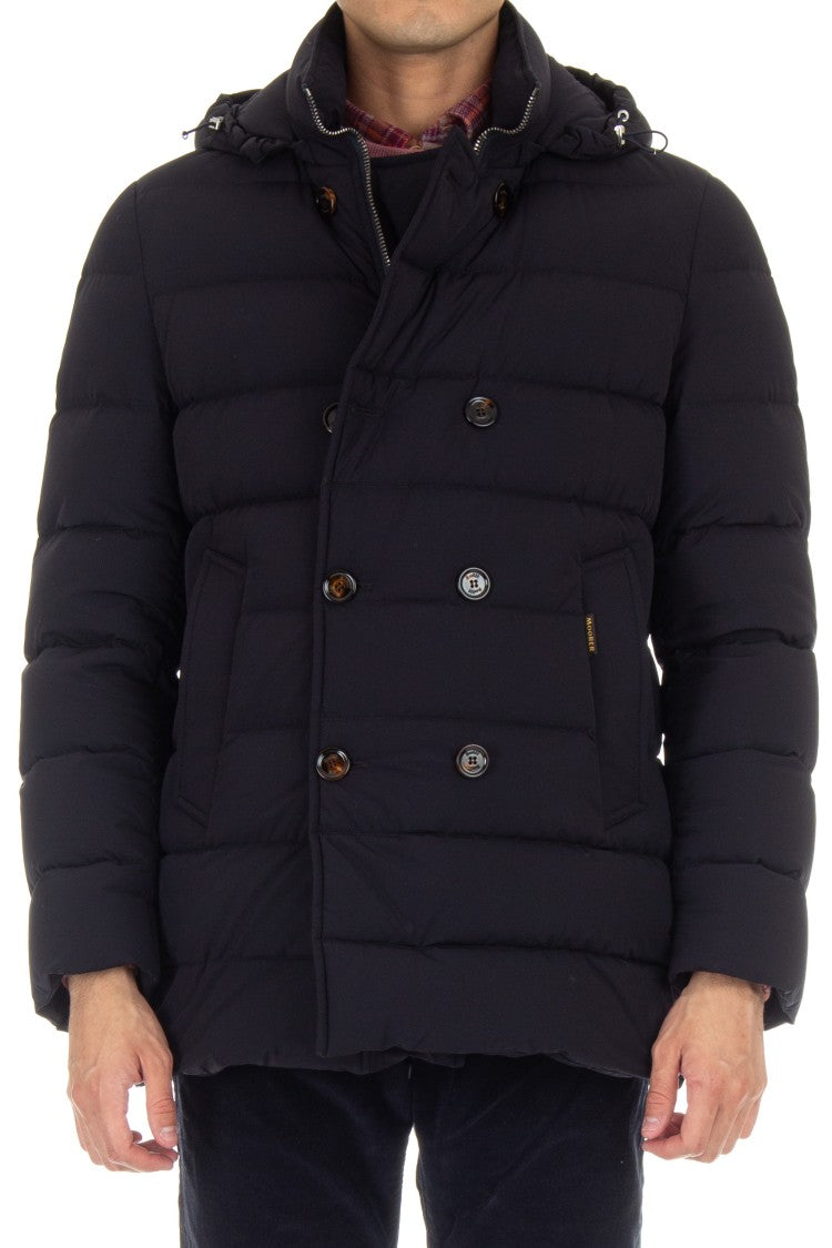Moorer Florio-Kn Bi-Stretch Nylon Double-Breasted Down Jacket