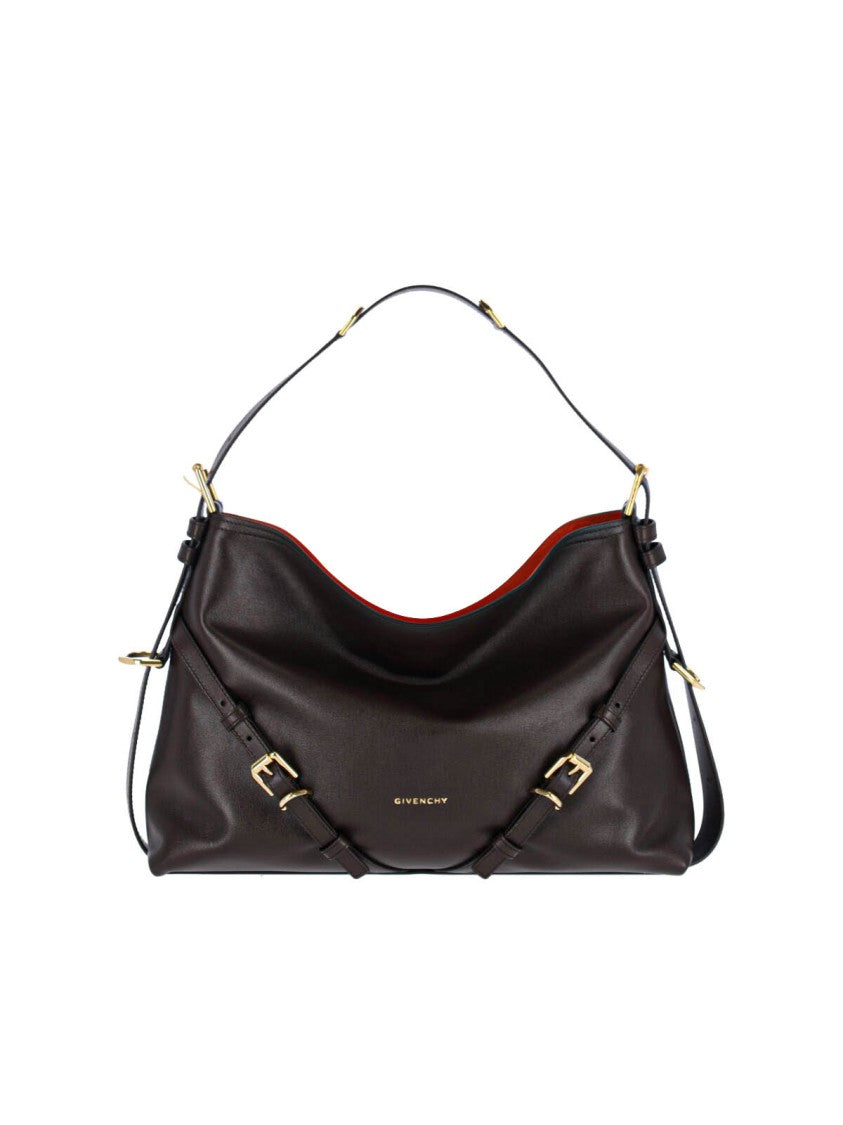 Givenchy Medium Leather Shoulder Bag With Adjustable Strap