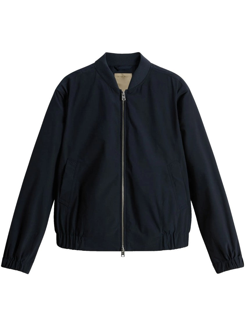 Woolrich Black Summer Bomber Lightweight Polyester Jacket