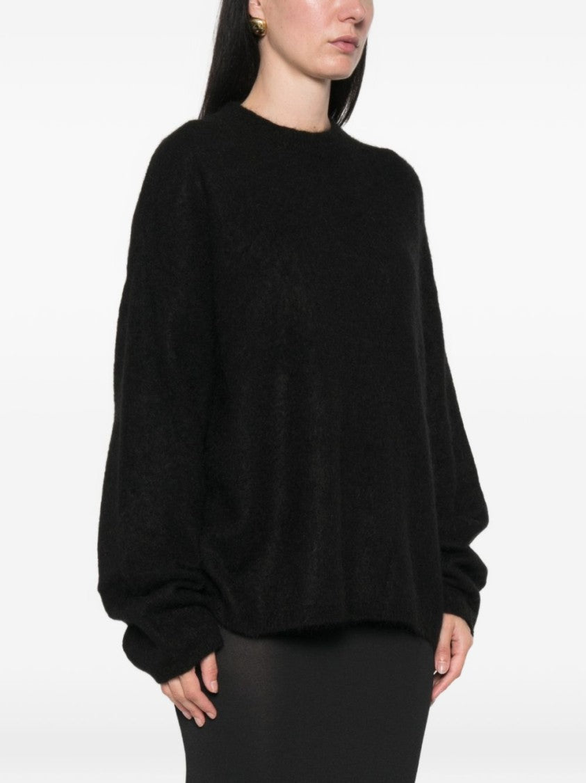 The Frankie Shop Relaxed Oversized Voluminous-Sleeve Knit Sweater
