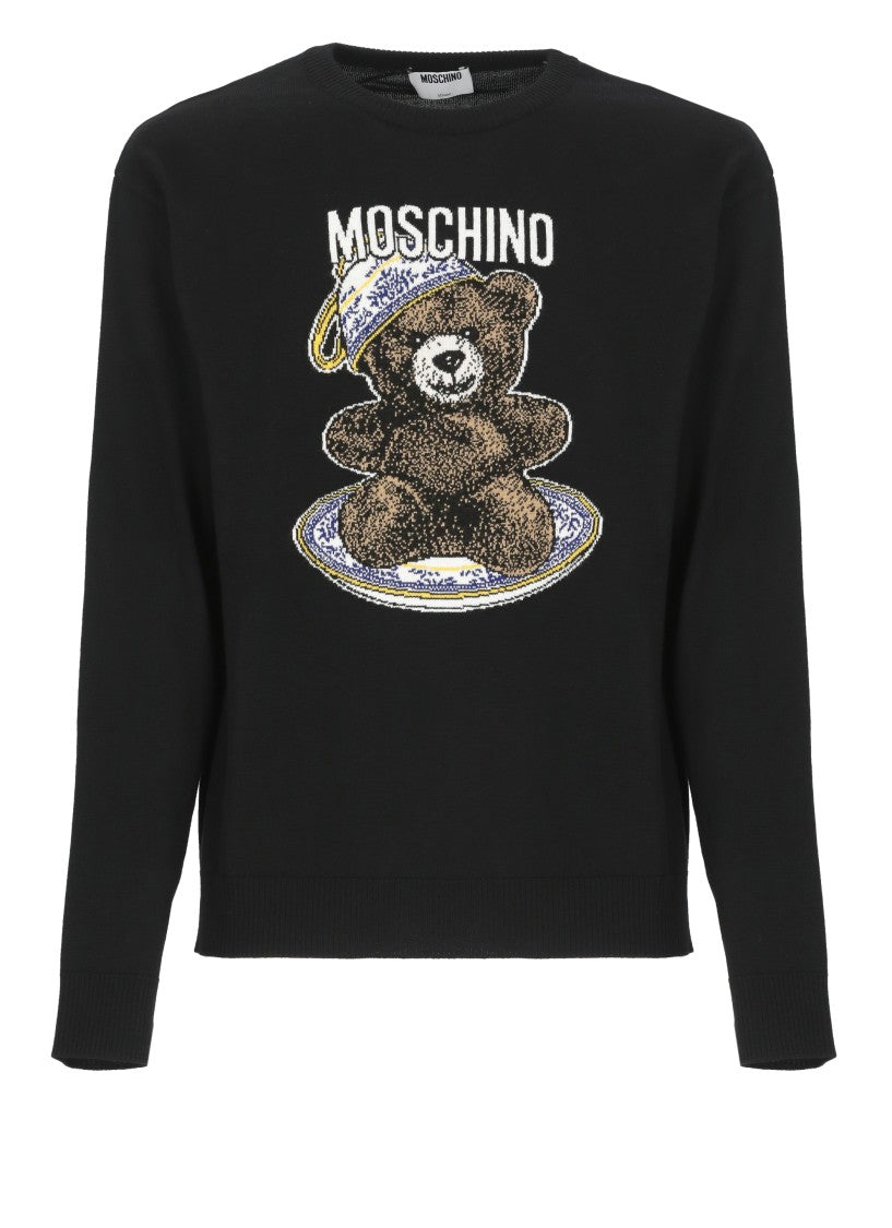 Moschino Black Wool Sweater
