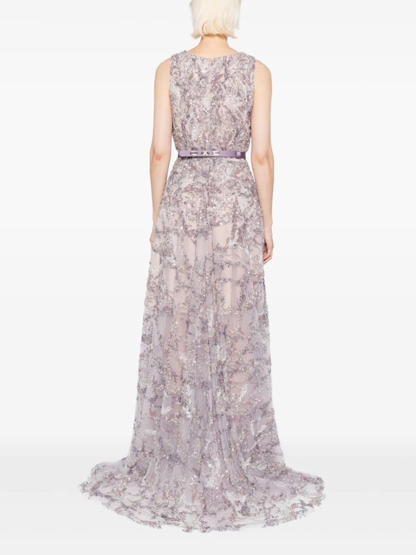 Saiid Kobeisy Embroidered Long Dress