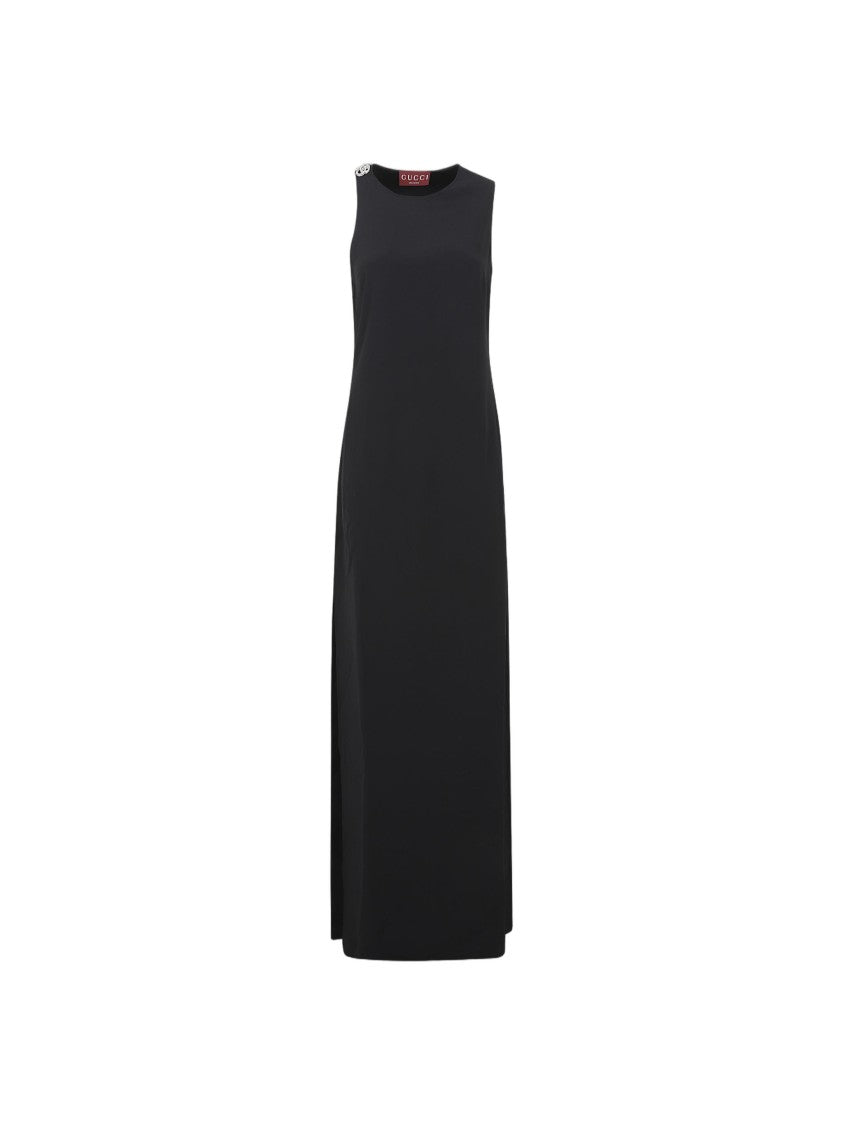 Gucci Sleek Maxi Dress With Double-G Embellishment