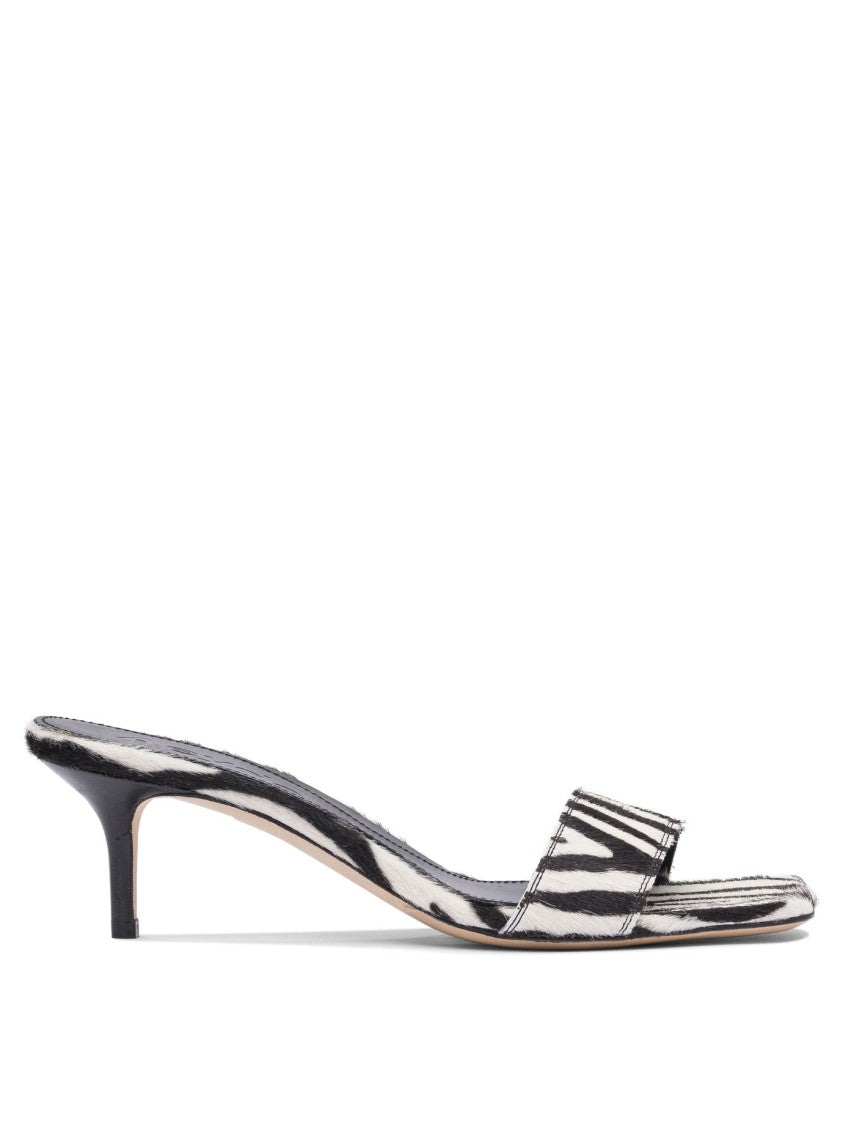 Aeydē 55Mm Zebra Print Calf Leather Sandals