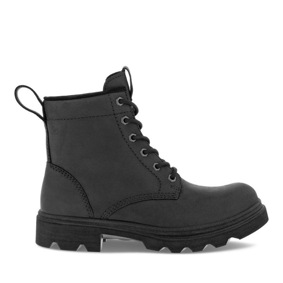 Ecco Grainer Black Robust Nubuck Ankle Boots