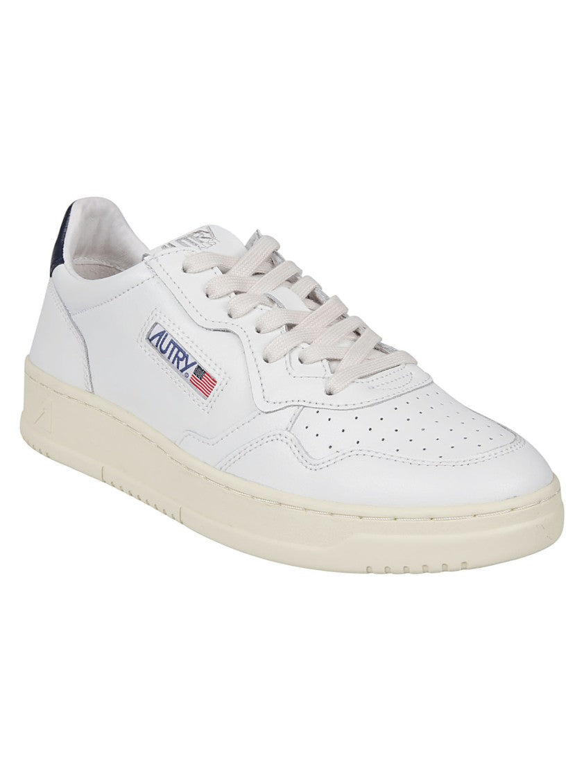 Autry White Medalist Low Leather Low-Top Sneakers