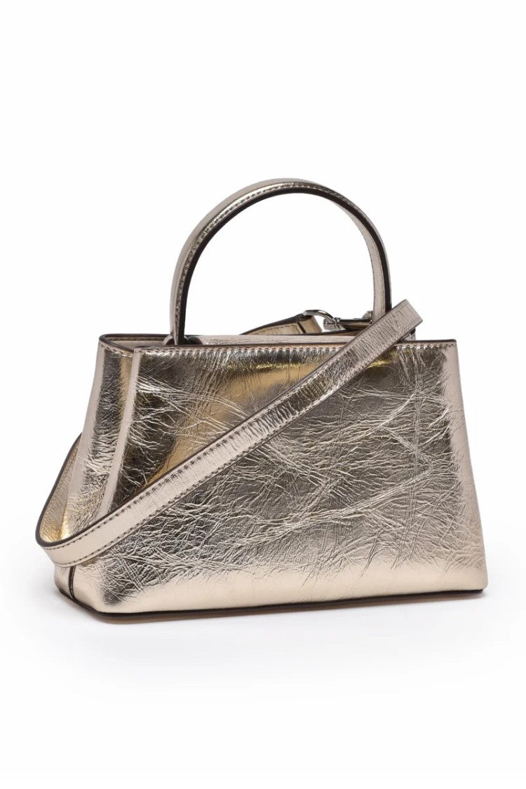 Tory Burch Britten Metallic Tote Bag - Gold