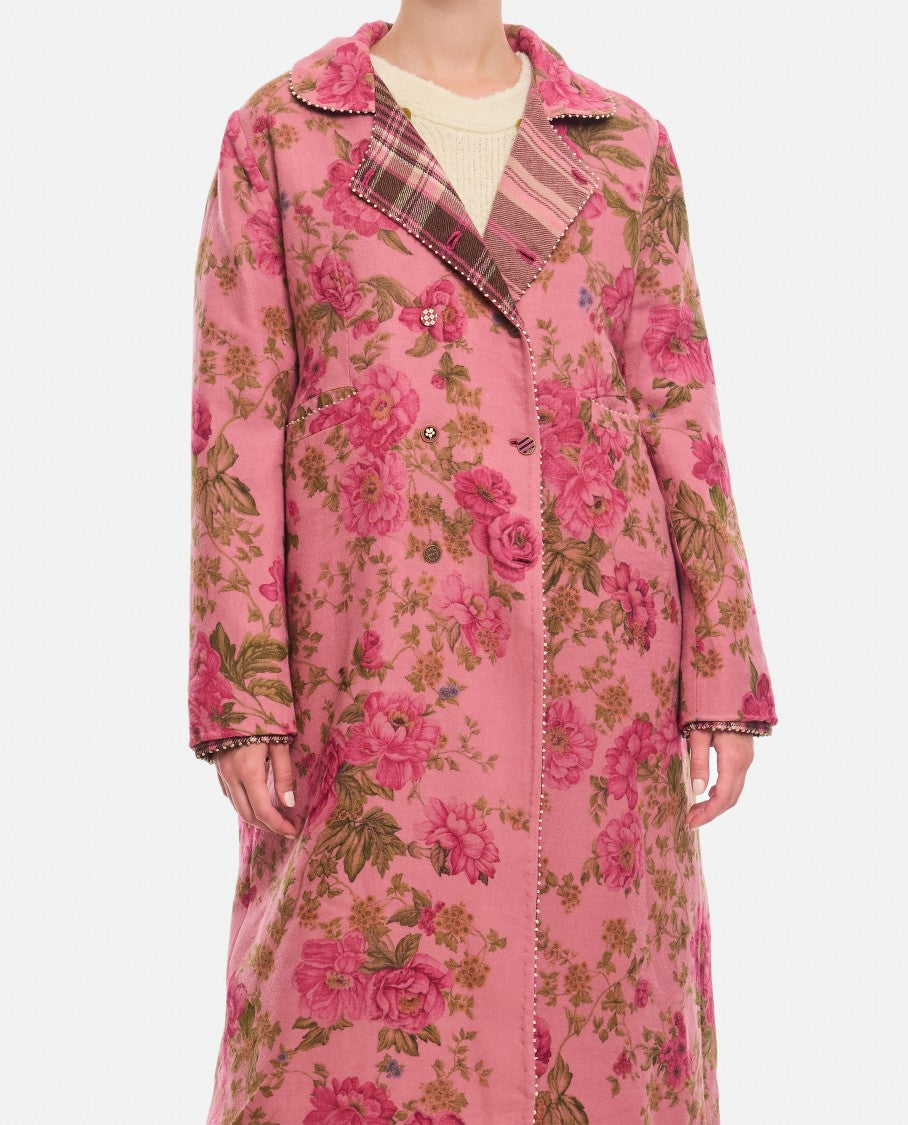 Pero Embroidered Double Breasted Coat