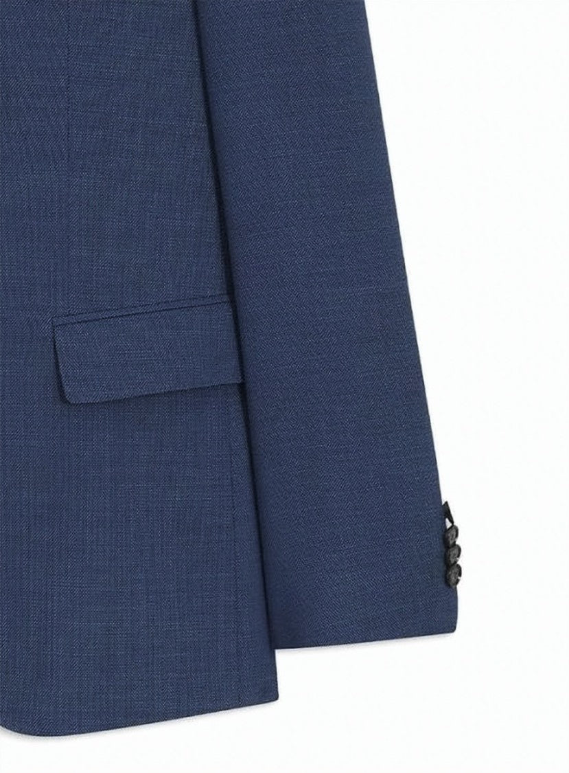 Hugo Boss Tailored Blue Suit Set With Notch Lapels