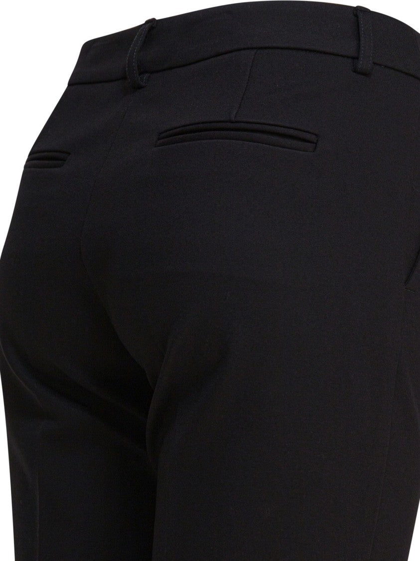 Semper Tailored Slim-Fit Viscose Pants With Concealed Closure
