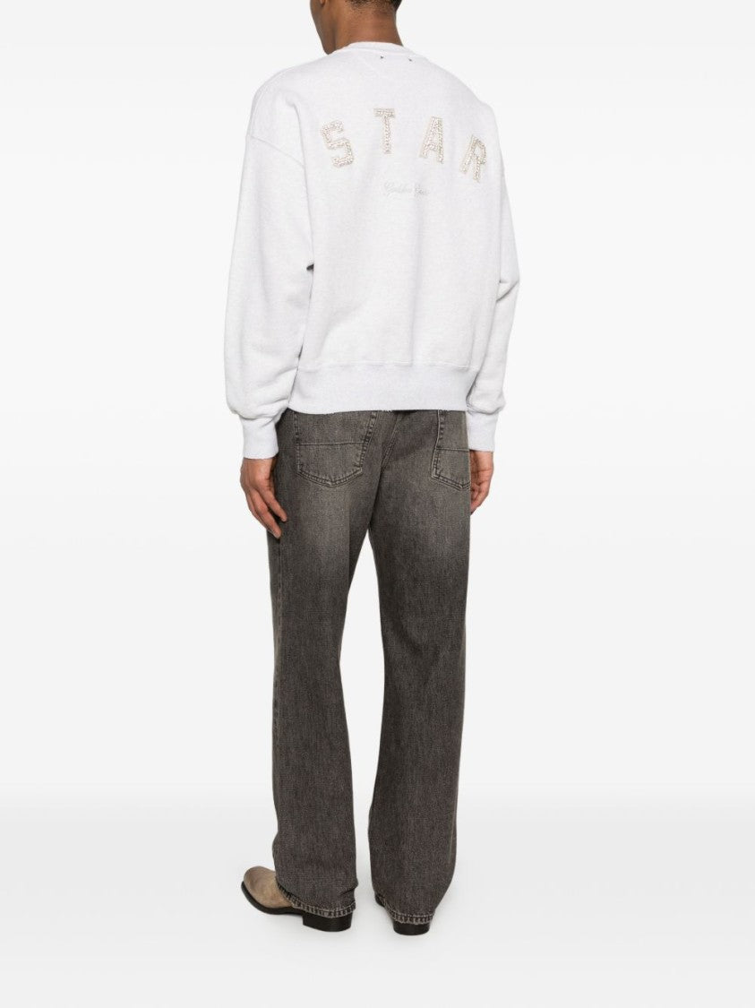Golden Goose Embellished Back Silk-Blend Sweater
