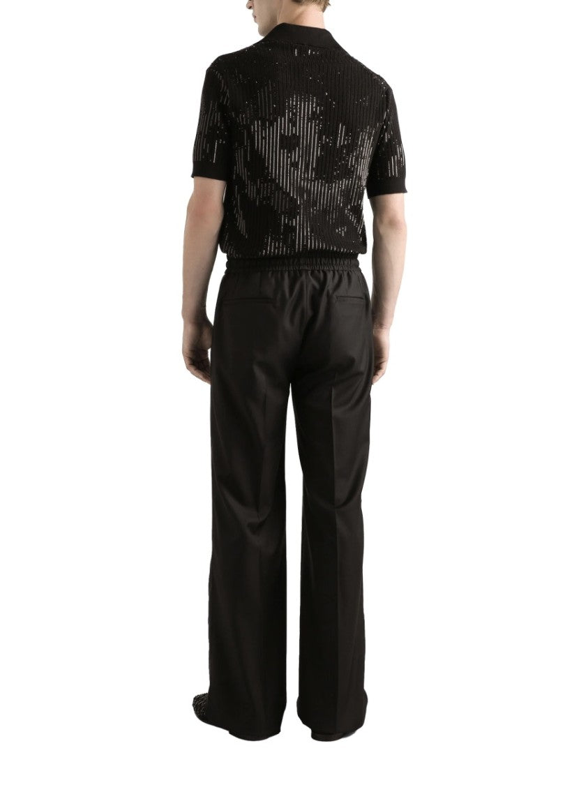Dolce & Gabbana Relaxed Finely Knit Wool Sweatpants