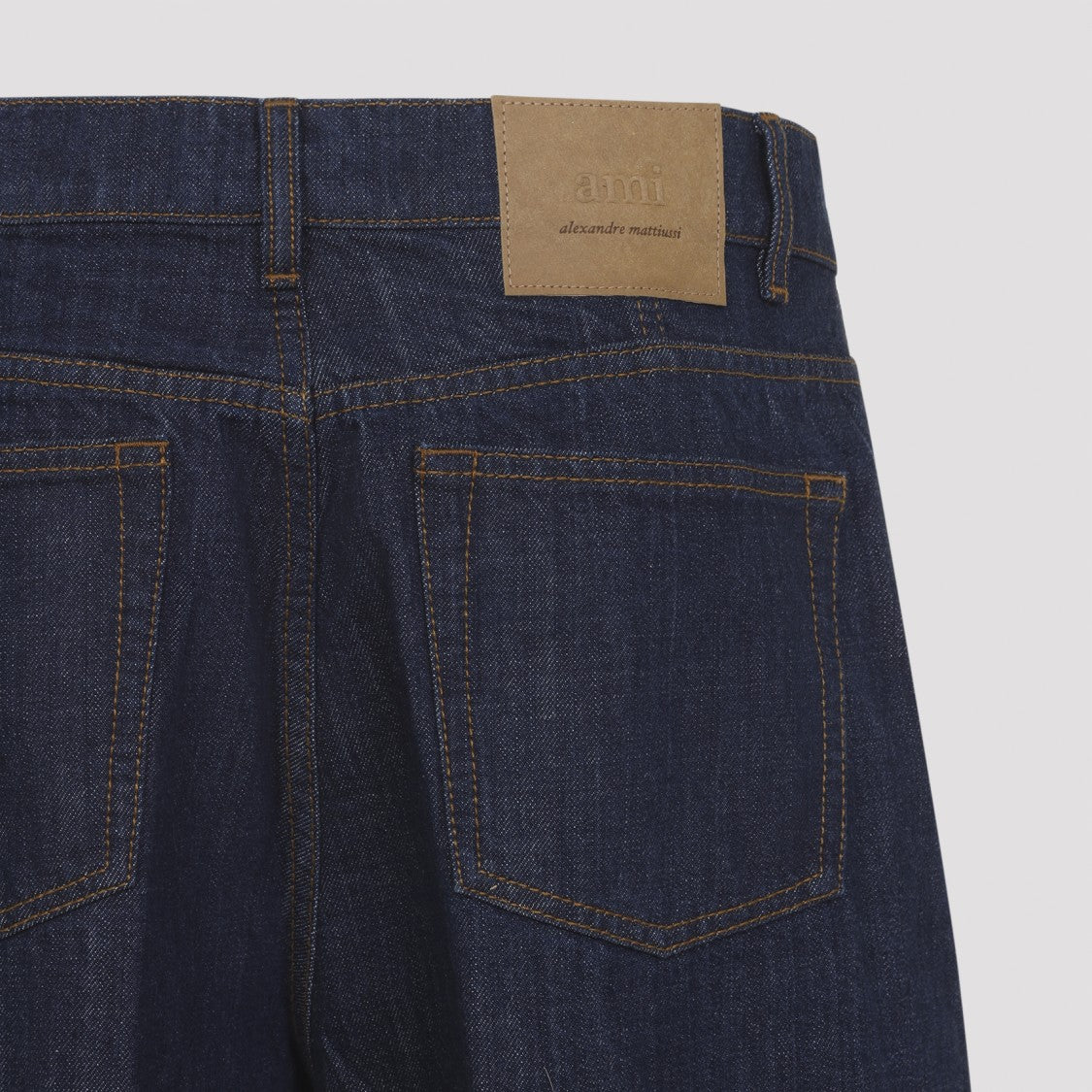 Ami Paris Indigo Blue Cotton Balloon Fit Jeans