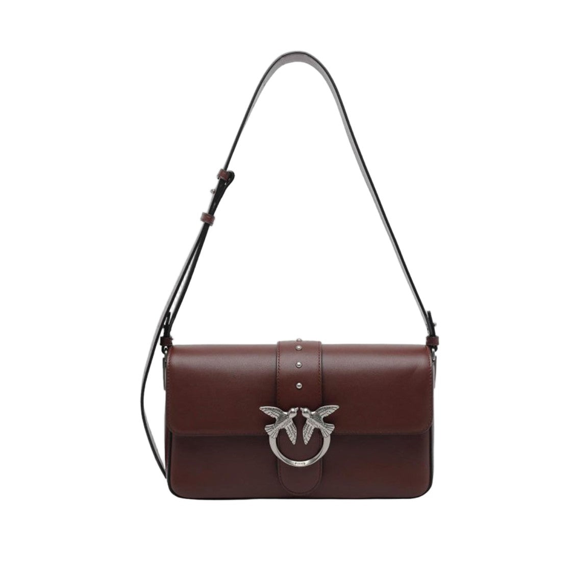 Pinko Leather Shoulder Bag With Logo