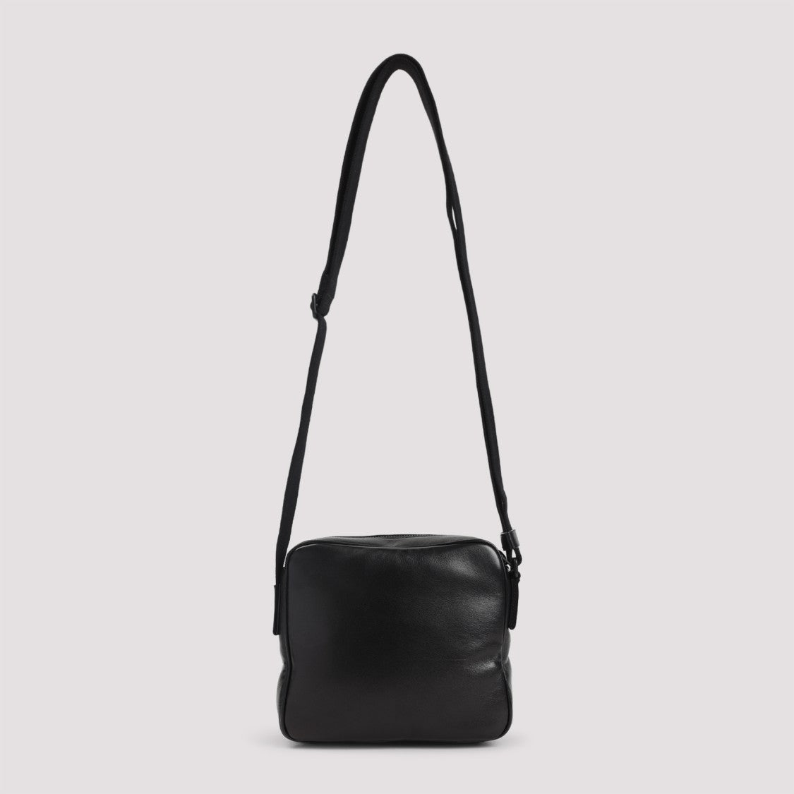 Saint Laurent Structured Black Nappa Leather Crossbody Bag
