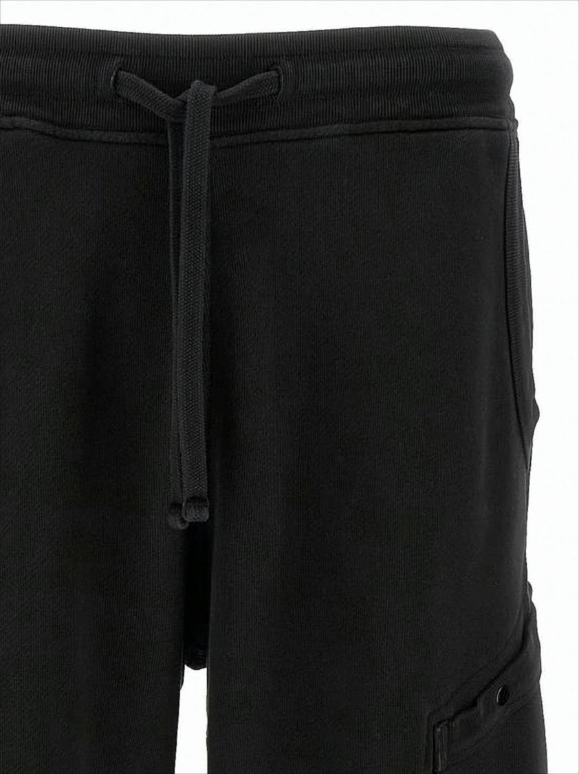 Stone Island Relaxed Fit Black Cargo Pants