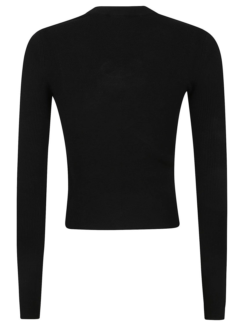 Diesel M-Valari Ribbed Knit Long-Sleeved Top