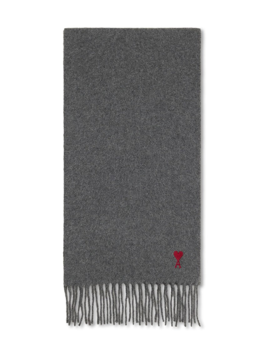 Ami Classic Wool Scarf With Timeless Design